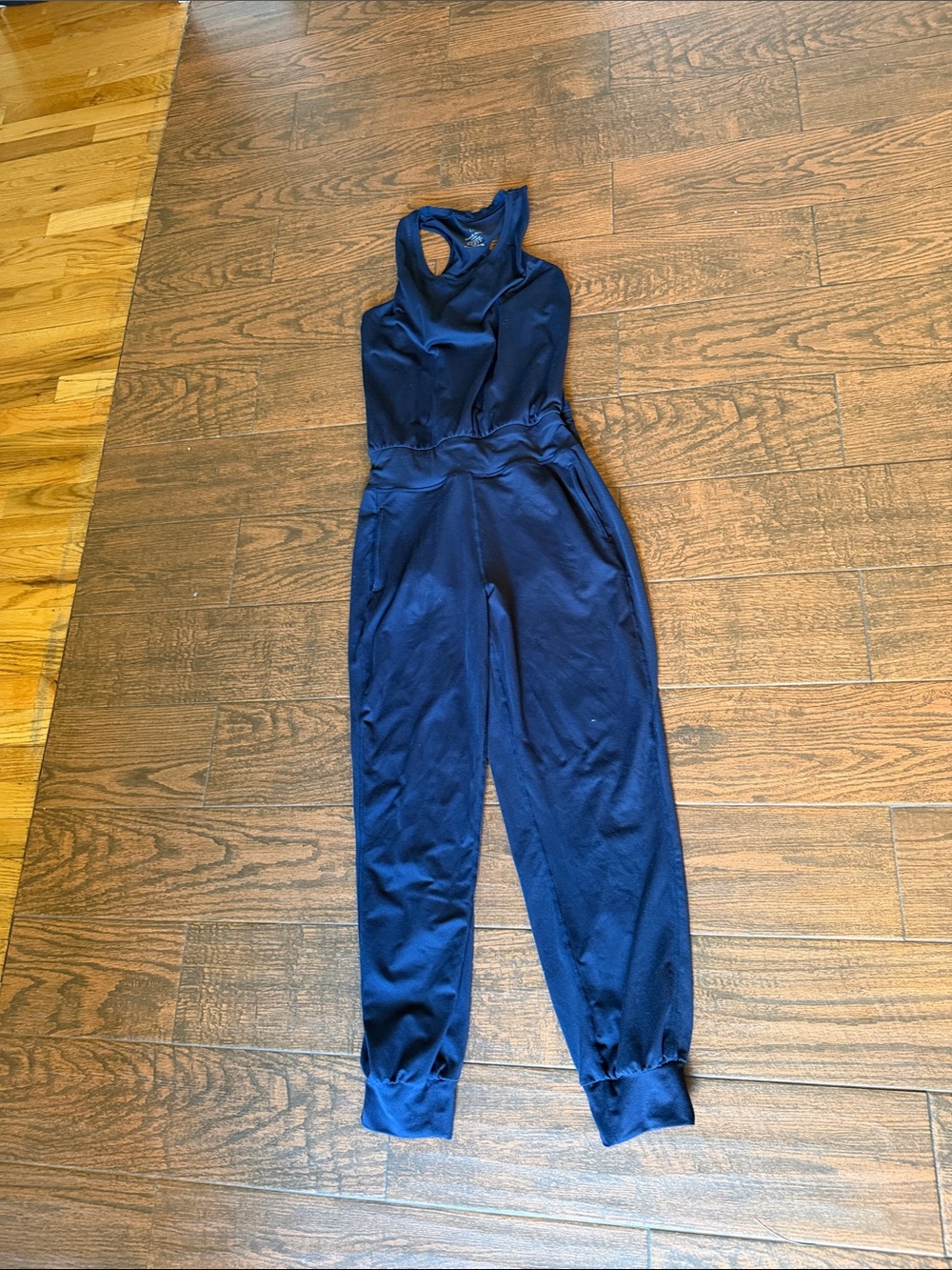 Sweaty Betty Navy Sleeveless Racerback Jumpsuit